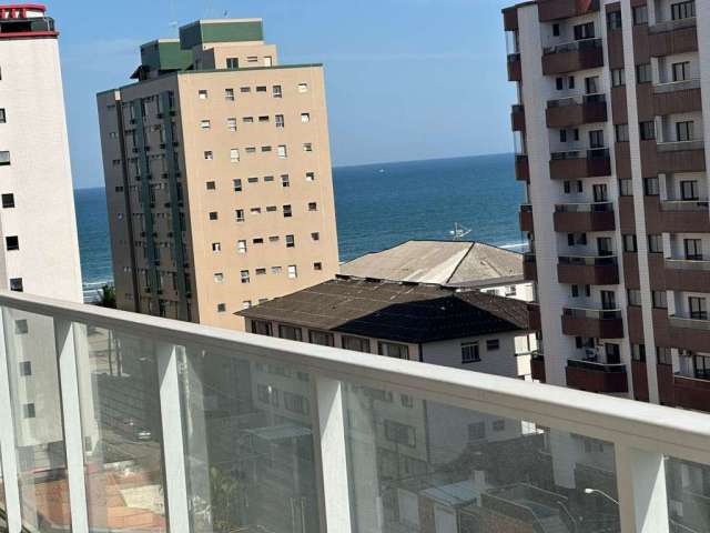 Aparatamento vista mar com varanda gourmet com 2 dormitórios á venda no bairro guilhermina na praia grande