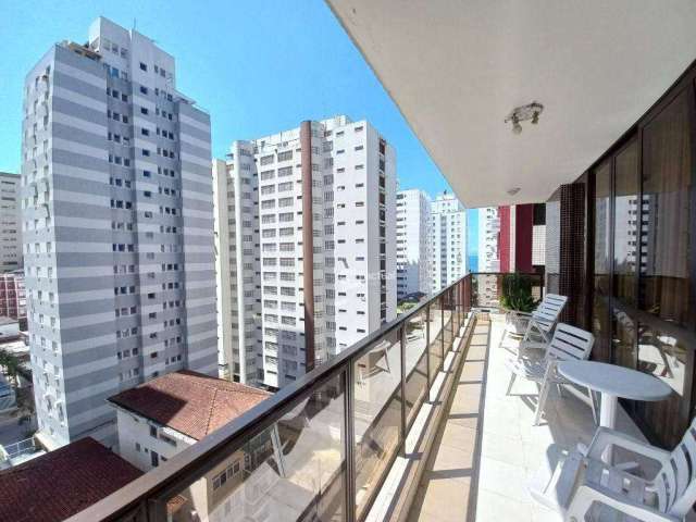 Maravilhoso apartamento 240m², 4 dorms, varanda com vista para o mar, e 2 vagas!