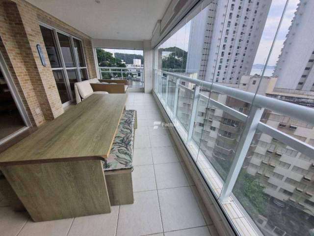 Apartamento com 3 dormitórios, 158 m² - venda por R$ 1.180.000,00 ou aluguel por R$ 7.500,00/mês - Enseada - Guarujá/SP