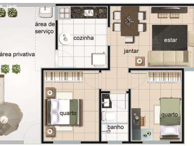 Cobertura para Venda em Belo Horizonte, Santa Mônica, 2 dormitórios, 1 banheiro, 1 vaga