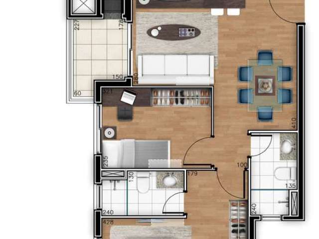 Apartamento com 2 quartos à venda na Rua Gago Coutinho, 310, Bacacheri, Curitiba, 67 m2 por R$ 692.000