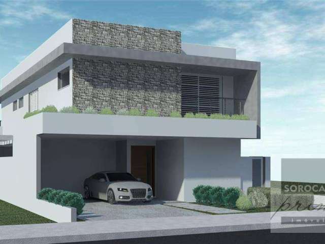 Sobrado para venda, Condomínio Mont Blanc em Sorocaba-SP, 4 vagas de garagem, 4 suítes, área construída 288,00 m². SO0027.