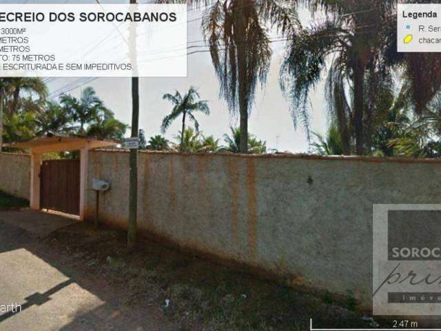 Área à venda, 3000 m² por R$ 1.500.000,00 - Caguaçu - Sorocaba/SP