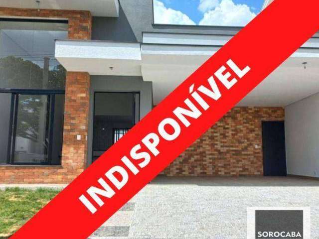 Casa com 3 dormitórios à venda, 142 m² por R$ 1.100.000,00 - Condomínio Ibiti Royal Park - Sorocaba/SP