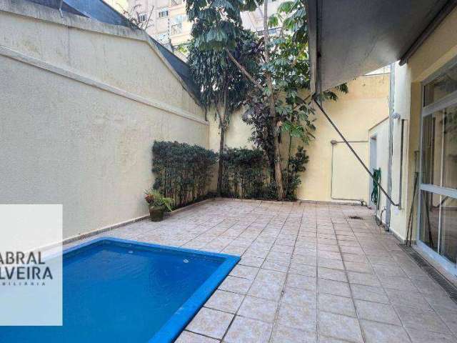 Sobrado com piscina para alugar, 230 m² por R$ 8.905/mês - Moema - São Paulo/SP