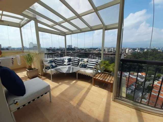 Cobertura de Luxo no Bonfiglioli: 124m², mobiliada, terraço gourmet (FL43)