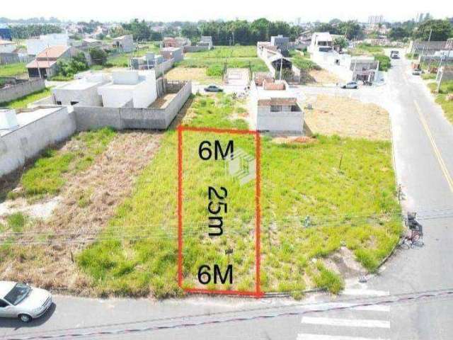 Terreno à venda, 150 m² por R$ 120.000,00 - Areão - Taubaté/SP