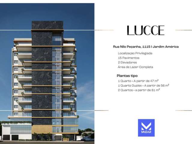 Apartamento com 1 Quarto e 1 vaga – Edifício LUCCE