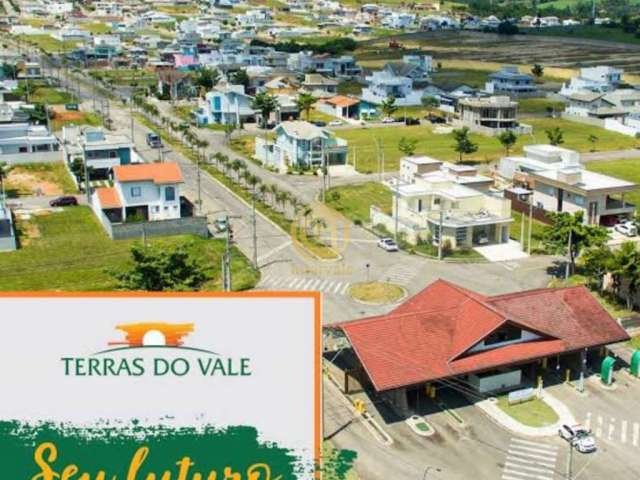 Terreno de 418 m² em condominio fechado terras do vale caçapava-sp