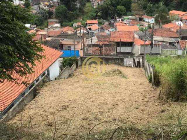 Terreno a venda no bairro vila zeze sendo 490 metros com um pequeno aclive