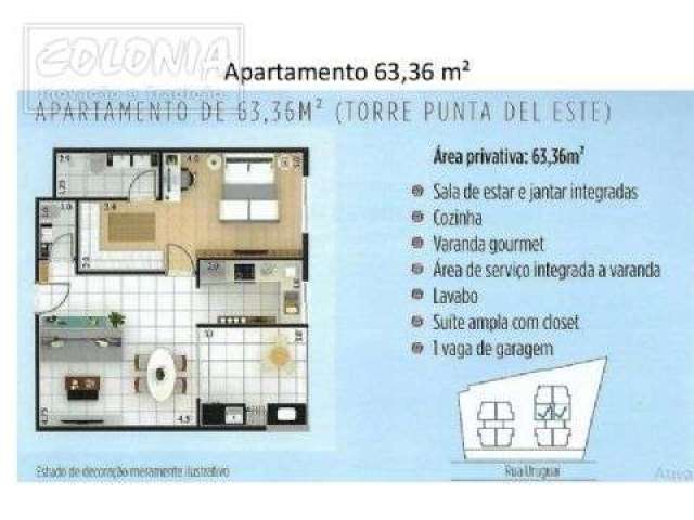 Apartamento a venda - Parque das Nações, Santo André