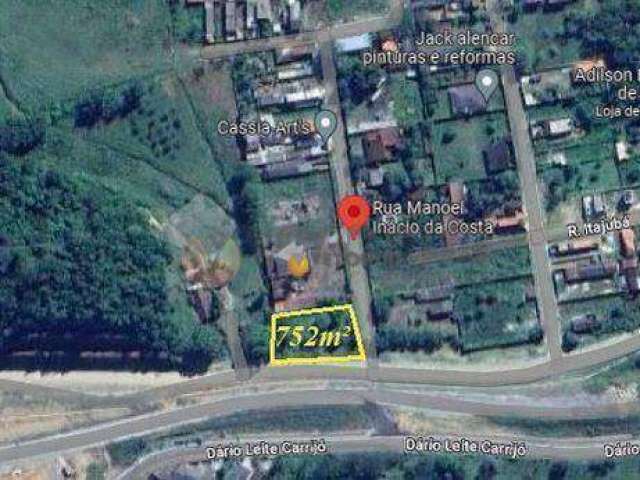 Terreno à venda, 752 m² por R$ 500.000,00 - Jaraguá - São Sebastião/SP