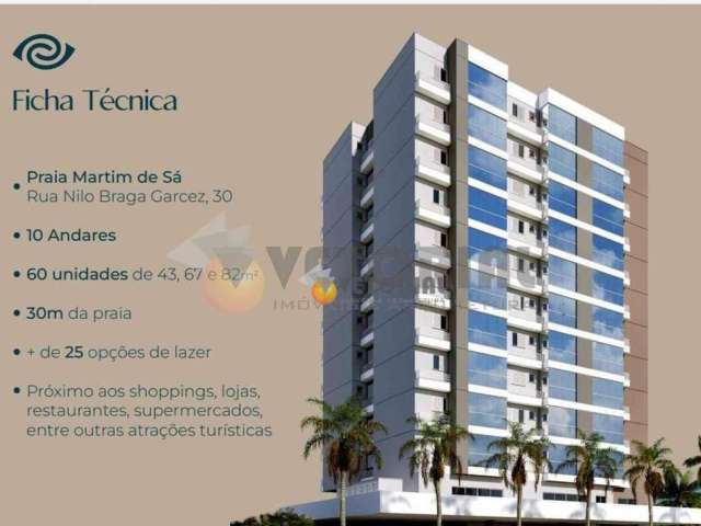 Apartamento com 1 dormitório à venda, 43 m² por R$ 350.000,00 - Martim de Sá - Caraguatatuba/SP