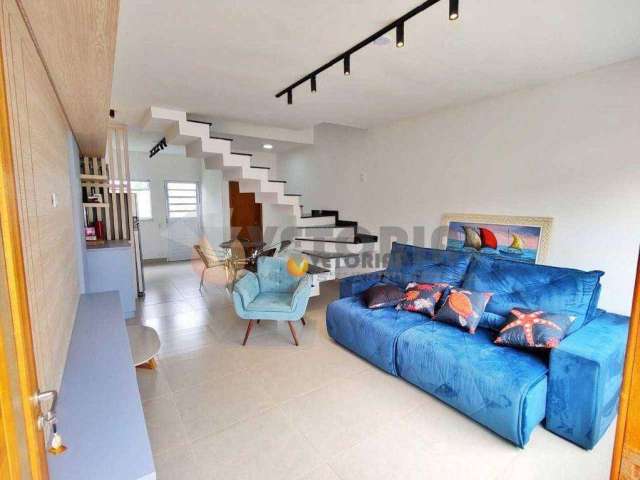 Sobrado com 2 dormitórios à venda, 80 m² por R$ 500.000 - Massaguaçu - Caraguatatuba/SP