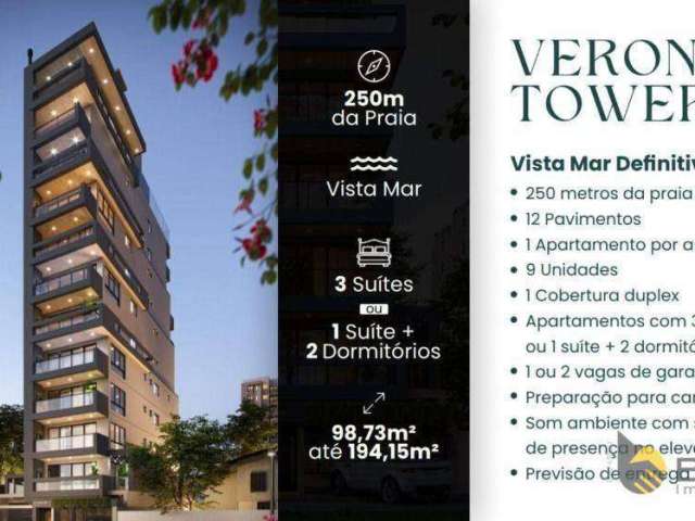 Apartamento com 3 dormitórios à venda, 98 m² por R$ 1.051.000,00 - Centro - Balneário Piçarras/SC