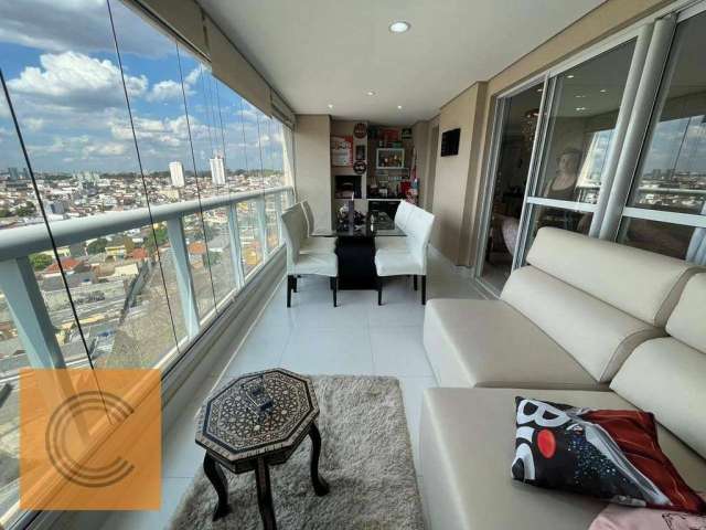 Apartamento varanda gourmet com churrasqueira 2 suítes à venda, 105 m² por R$ 1.270.000 - Carrão - São Paulo/SP