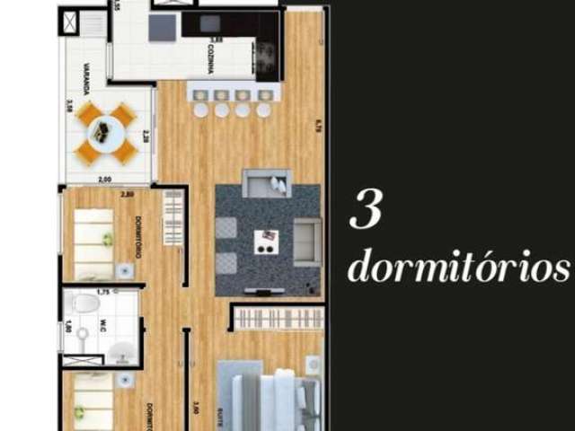 Apartamento com 3 quartos à venda na Rua Hélio Tomba, 99, Itu Novo Centro, Itu, 86 m2 por R$ 425.000