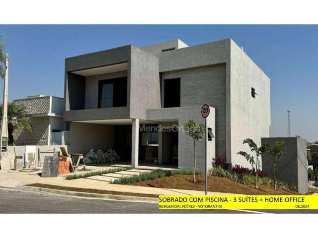 Casa com 3 dormitórios à venda, 252 m² por R$ 1.650.000,00 - Condomínio Residencial das Flores - Sorocaba/SP