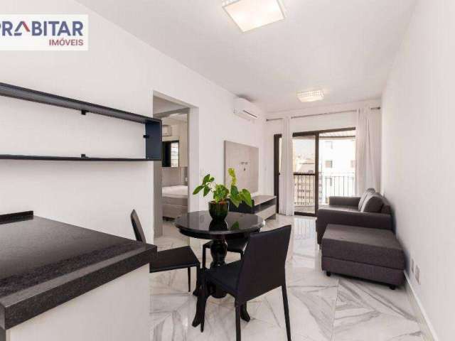 Apartamento com 1 dormitório para alugar, 42 m² por R$ 7.152,00/mês - Itaim - São Paulo/SP