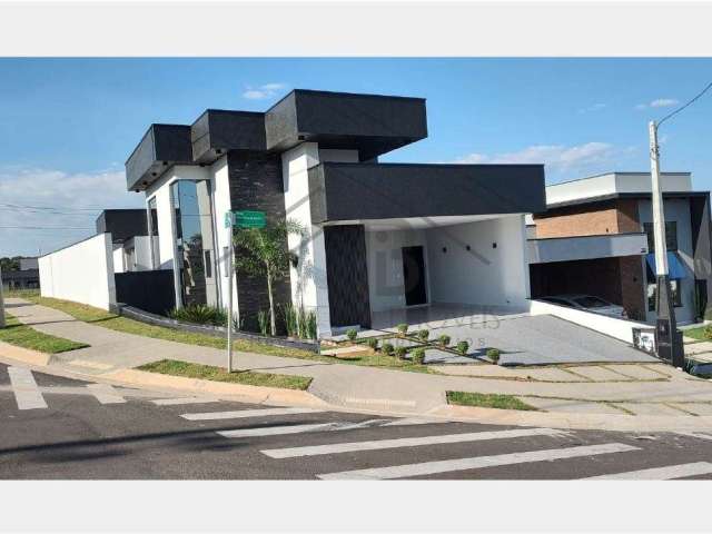 Casa no condomínio Gran Reserve em Indaiatuba-SP, 3 quartos, 3 suítes, 2 salas, 4 banheiros, 4 vagas e 162,82 m2 de área!