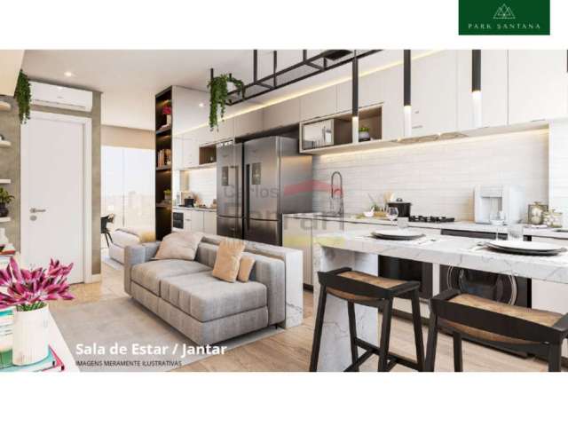 Apartamento Novo em Santana, 1 dormitório, 29,64 metros quadrados, Sacada, Próximo ao Metrô Santana.