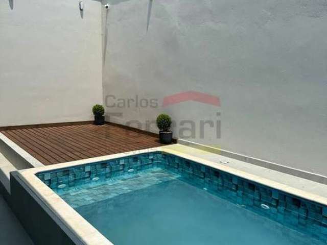 Casa à venda em Atibaia, 3 quartos, 1 suíte, 2 vagas com piscina.