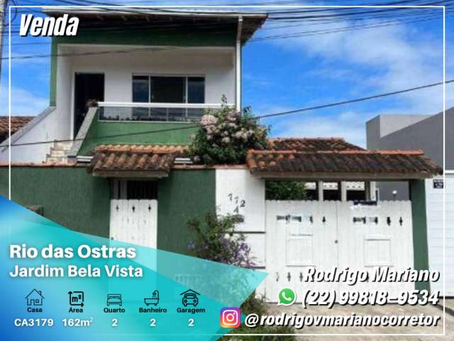 Vendo linda casa com 2 dormitórios no Bela Vista em Rio das Ostras