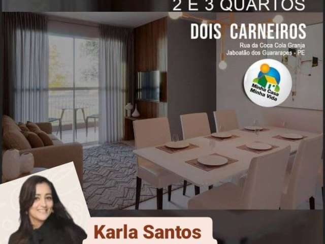 Apt ° 2 e 3 Qts com varanda e suíte em 2 Carneiros com ônibus na porta !!!!