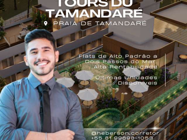 Flat na Praia de Tamandaré | Pertinho do Mar | Studio,1 e 2 Quartos | Últimas Unidades