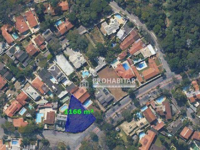 Terreno à venda no Bolão de Interlagos, 1166 m² por R$ 1.400.000 - Interlagos - São Paulo/SP