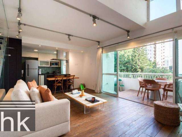 Loft com 1 dormitório à venda, 74 m² por R$ 1.850.000,00 - Moema - São Paulo/SP