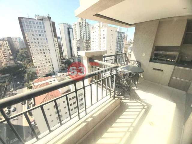 Apartamento para Alugar - Paraíso - com 72m², 2 dormitórios, 1 suíte, 1 sala com varanda Gourmet e 1 vaga!!! MOBILIADO