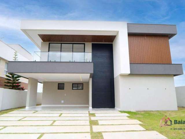 Casa com 5 dormitórios à venda, 338 m² por R$ 2.850.000,00 - Alphaville Litoral Norte 1 - Camaçari/BA