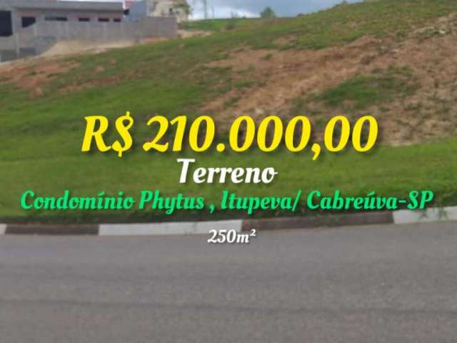 Terreno / 250m² - Condomínio Phytus, Itupeva-Sp