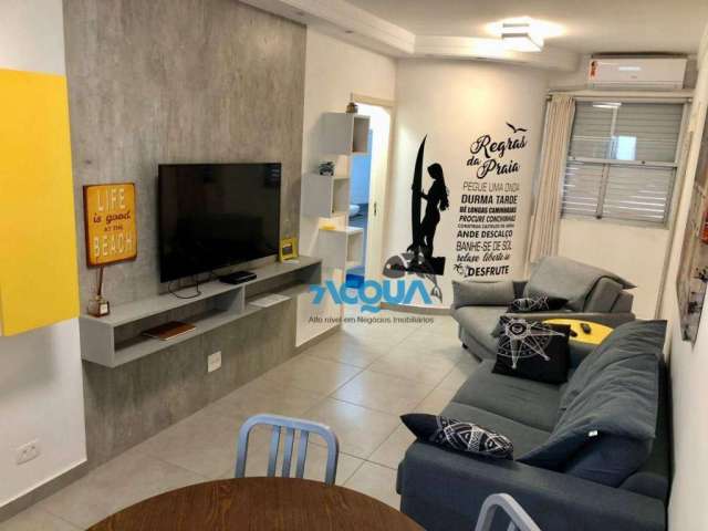 Apartamento com 1 dormitório à venda, 57 m² por R$ 410.000,00 - Tombo - Guarujá/SP