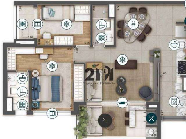 Apartamento com 3 dormitórios à venda, 79 m² por R$ 937.000,00 - Tucuruvi - São Paulo/SP