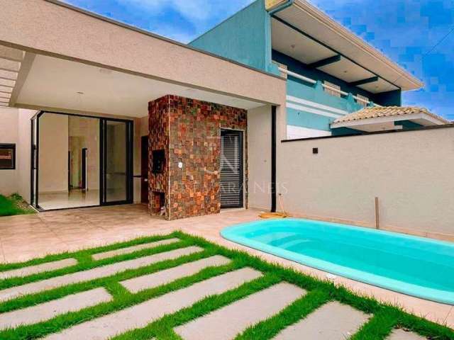 Casa nova 3 quartos com piscina próximo ao mar Balneário Ipanema