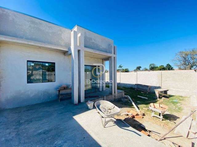 Casas rua pavimentada gaivotas matinhos