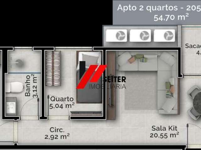 Apartamento 2 dormitórios a venda próximo a UFSC Florianópolis