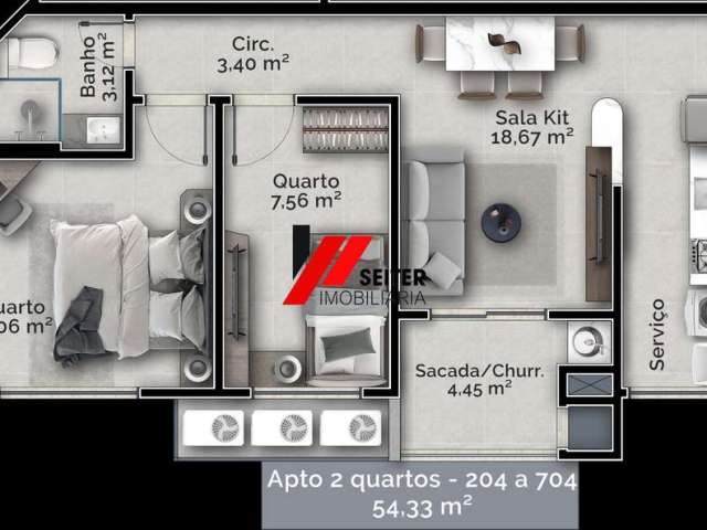 Apartamento com 2 dormitórios a venda próximo a UFSC Florianópolis