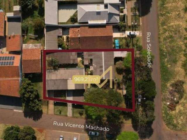 Terreno de esquina Comercial e residencial à venda, 969,00m² por R$ 1.800.000 - Canadá - Cascavel/PR