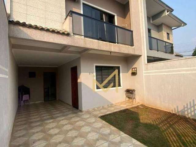 Sobrado com 3 dormitórios à venda, 99 m² por R$ 580.000,00 - Região do Lago 2 - Cascavel/PR