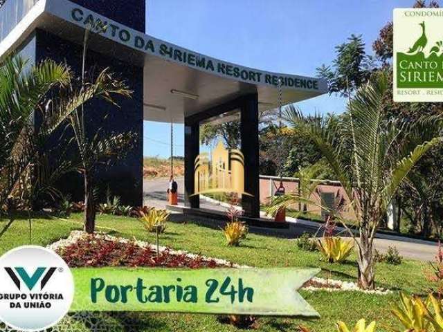 Terreno à venda no Canto da Siriema Resort Residence em Jaboticatubas-MG: 1.000 m² de área!