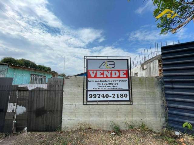 Terreno à venda, 144 m² por R$ 195.000,00 - Alto Tarumã - Pinhais/PR