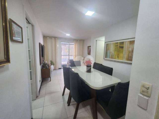 LOPES ENJOY VENDE -GUSTAVO CORÇÃO-Apartamento com 3 quartos à venda, 77 m² por R$ 620.000 - Recreio dos Bandeirantes - Rio de Janeiro/RJ