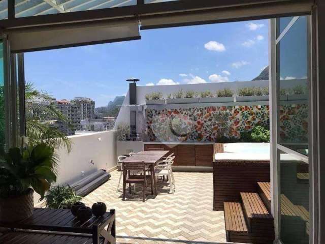 Cobertura com 4 dormitórios à venda, 170 m² por R$ 2.820.000,00 - Lagoa - Rio de Janeiro/RJ