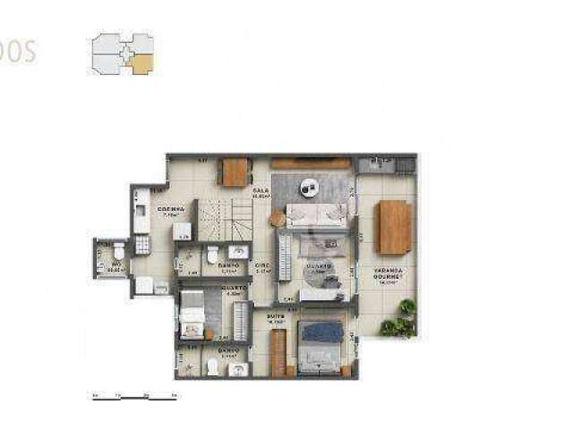 Apartamento com 3 quartos, 1 suíte à venda, 90 m² por R$ 750.000 - Recreio dos Bandeirantes - Rio de Janeiro/RJ