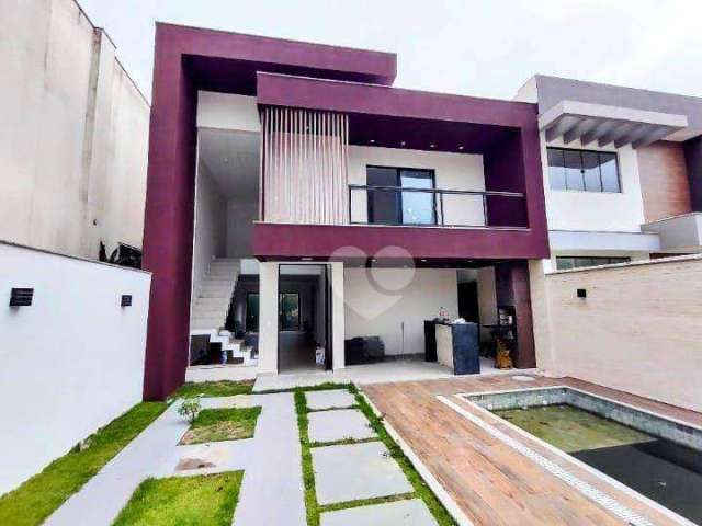 Casa duplex estilo contemporâneo, com 4 suítes à venda, 210 m² por R$ 1.390.000 - Vargem Pequena - Rio de Janeiro/RJ