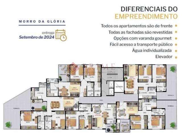 Cobertura com 3 quartos à venda na Rua Christovam Molinari, Morro da Glória, Juiz de Fora, 105 m2 por R$ 719.000