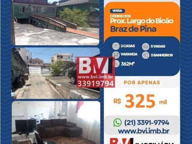 Casa com 2 quartos à venda na Rua Almirante Ingran, Braz de Pina, Rio de Janeiro, 74 m2 por R$ 325.000